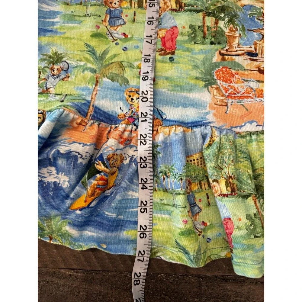 Polo Ralph Lauren Girls M 8-10 Polo Bear The Breakers Palm Beach Golf Dress